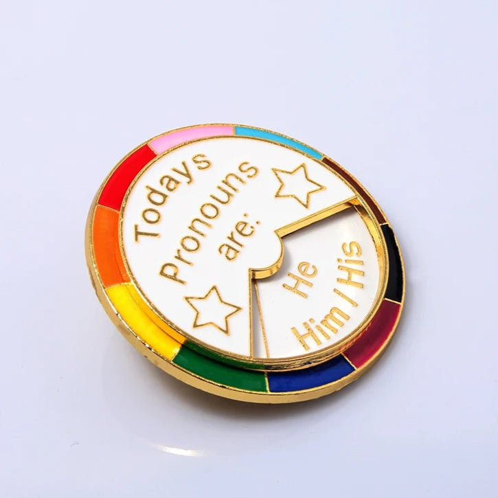Non-binary pronoun pin