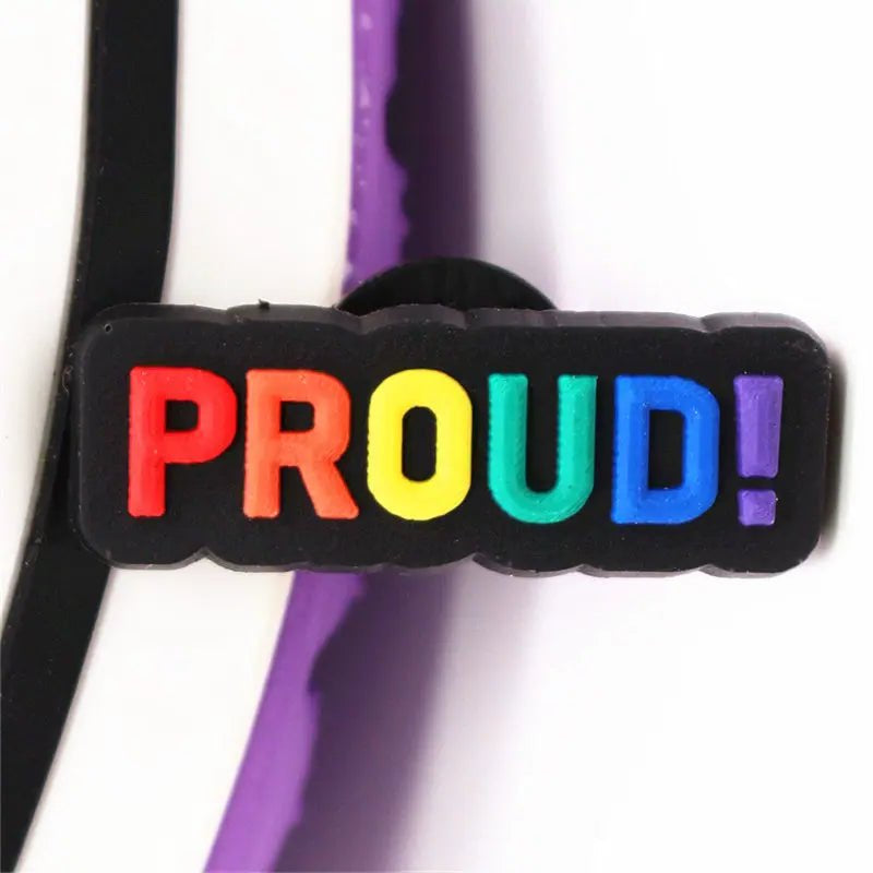 PROUD! rainbow pride jibbitz