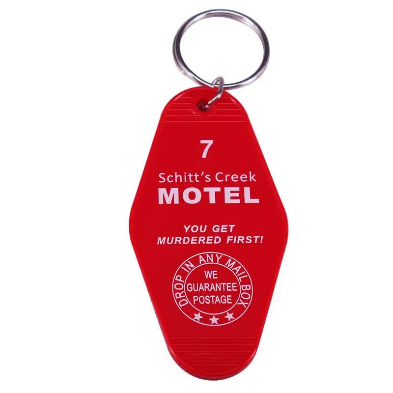 Schitt's Creek retro motel key ring