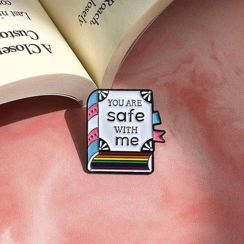 You Are Safe With Me enamel badge - Gay SkateYou Are Safe With Me enamel badgeskate accessoriesGay SkateGay Skate200001033:361180#book brooch