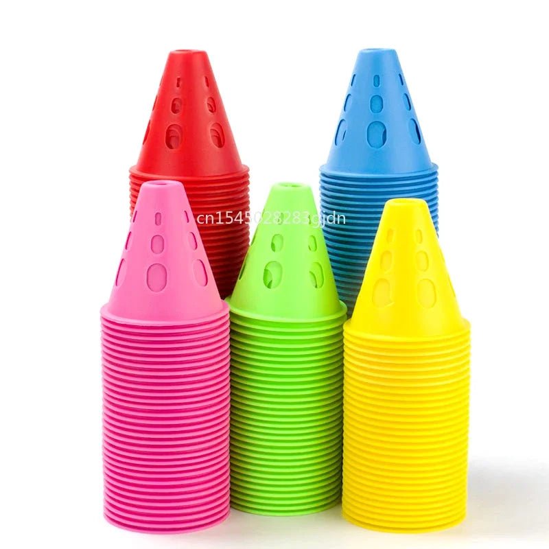 10 Skating Marker Cones - soft, wind proof, cute colours - Gay Skate 10 Skating Marker Cones - soft, wind proof, cute colours red blue pink green yellow