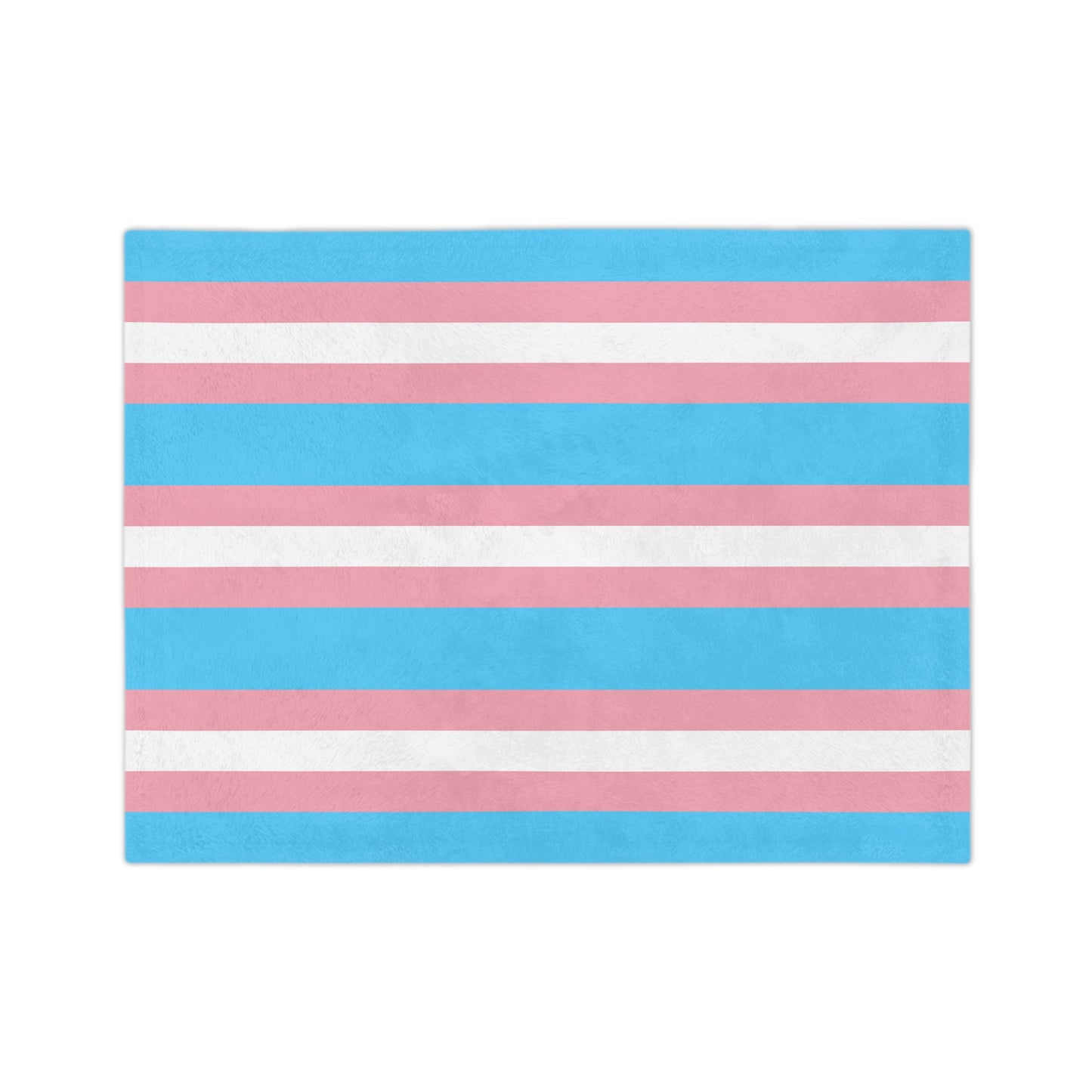 Transgender Pride Flag - Velveteen Microfiber Blanket