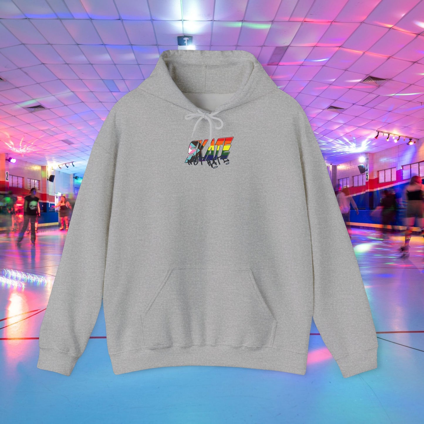 Skate Not Hate progress rainbow pride Hoodie - Australian Shipping