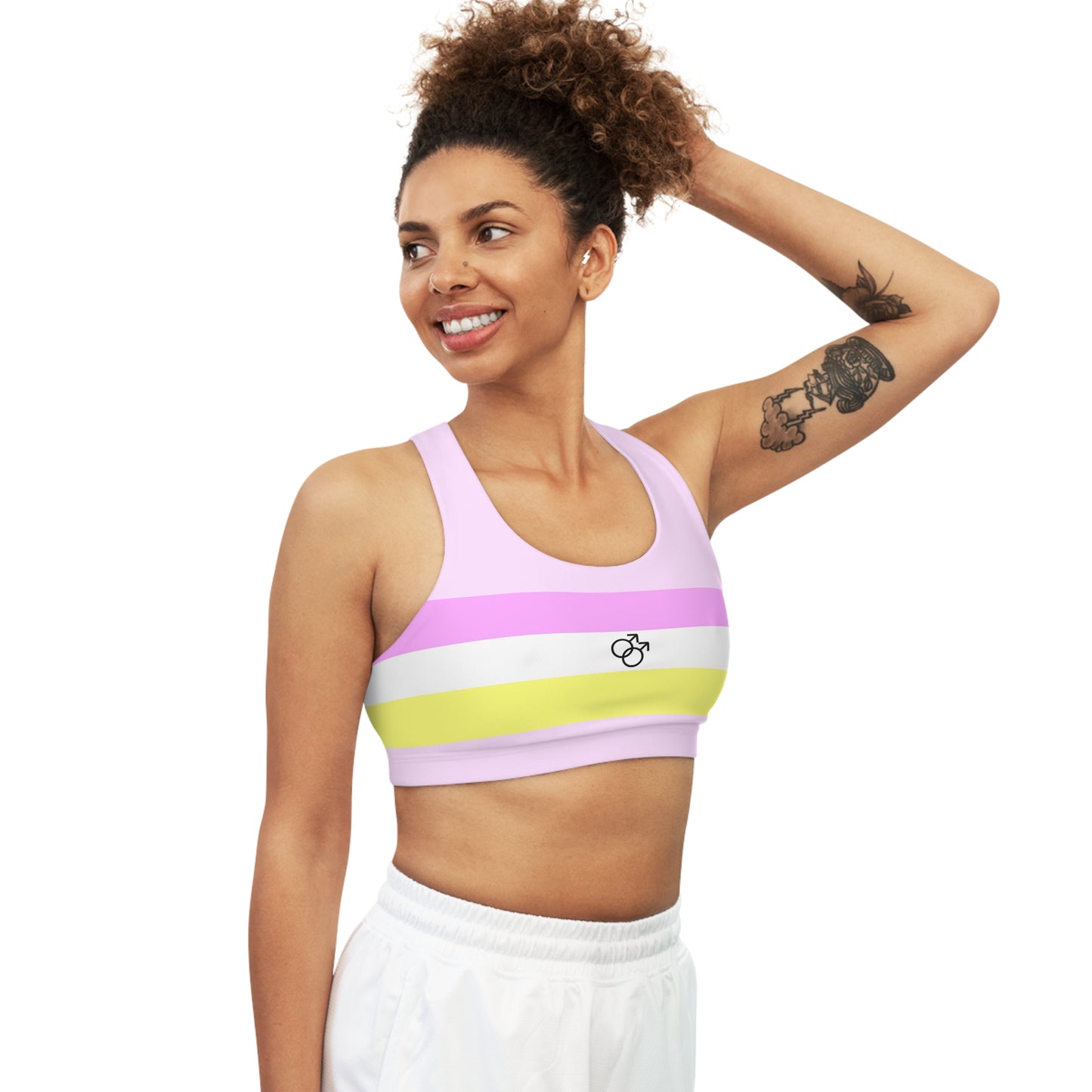 Twink Pride Flag seamless sports crop