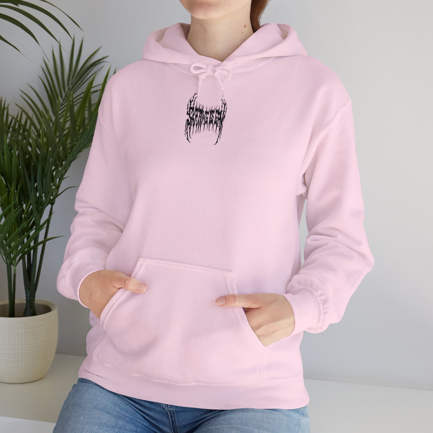 SKATING IS GAY but make it death metal Hoodie - Australian Shipping