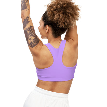 Big Bi Energy bisexual pride Seamless Sports Bra Crop Top