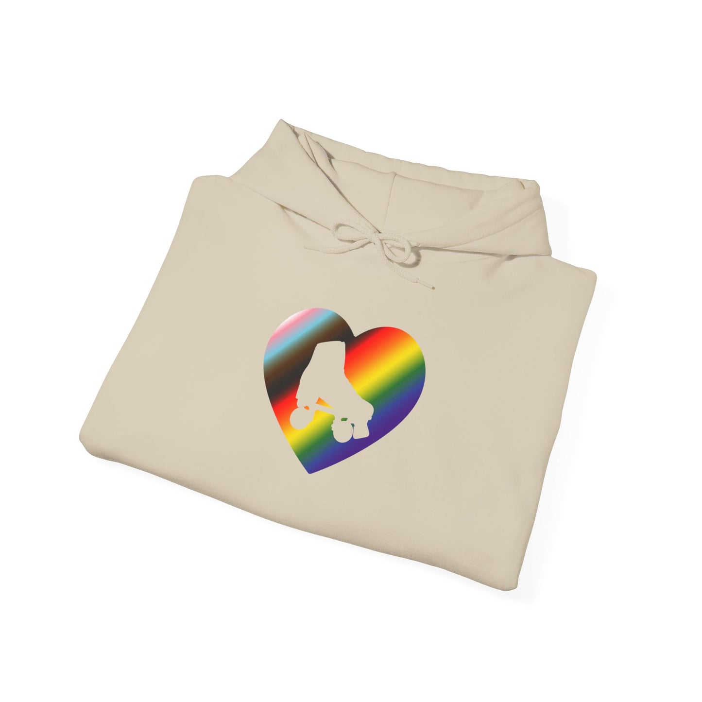 Make Skating Gay Again rainbow roller skate love heart Hoodie - Australian Shipping