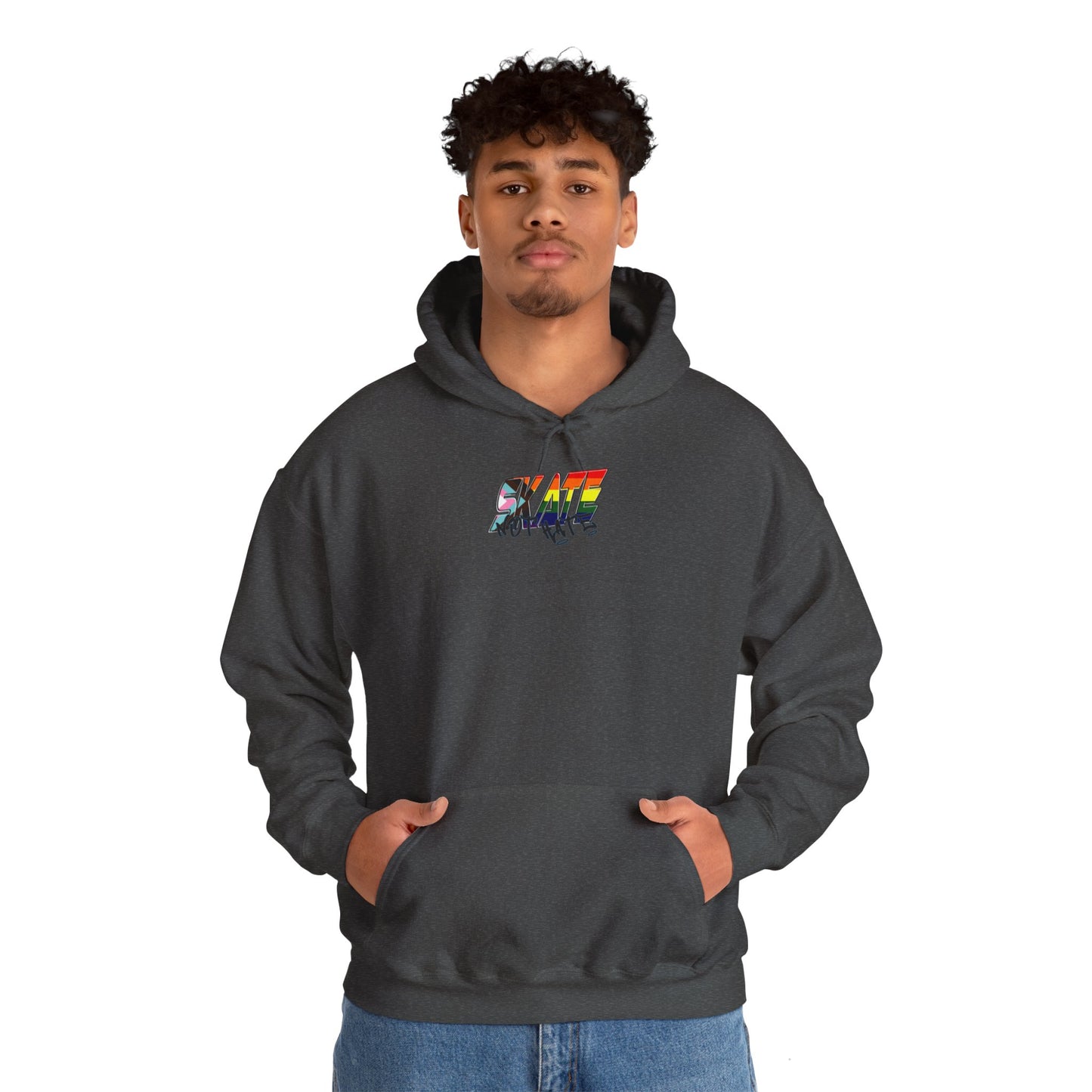 Skate Not Hate progress rainbow pride Hoodie - Australian Shipping