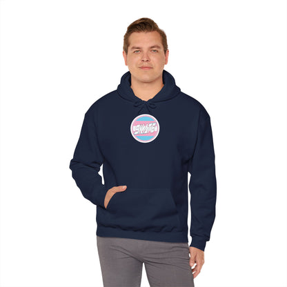 SKATE Trans Flag round logo Hoodie - Australian Shipping