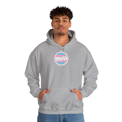 SKATE Trans Flag round logo Hoodie - Australian Shipping