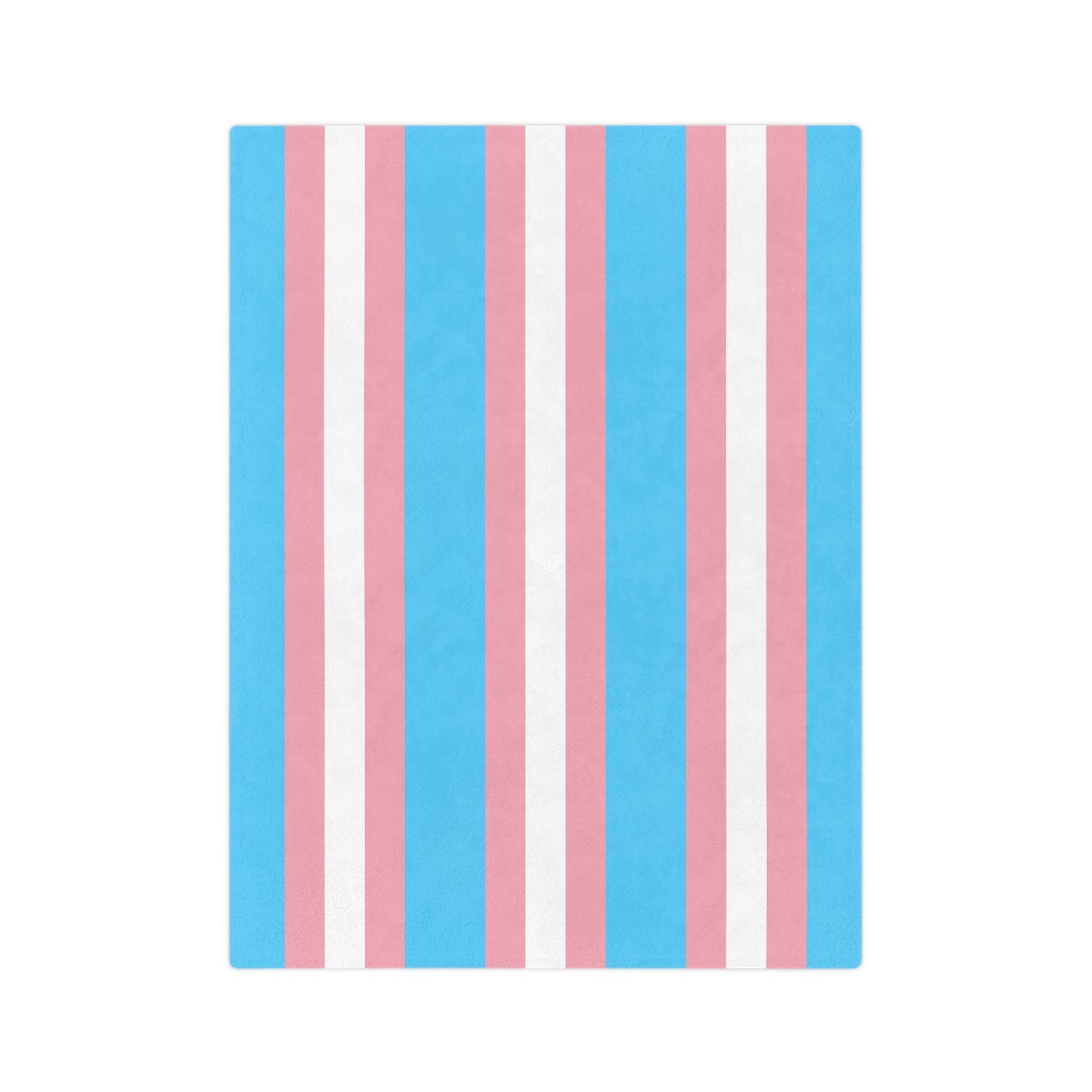 Transgender Pride Flag - Velveteen Microfiber Blanket