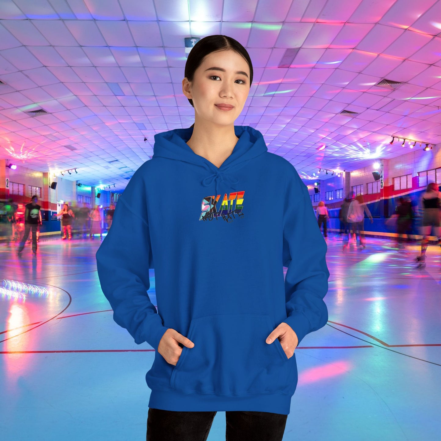 Skate Not Hate progress rainbow pride Hoodie - Australian Shipping