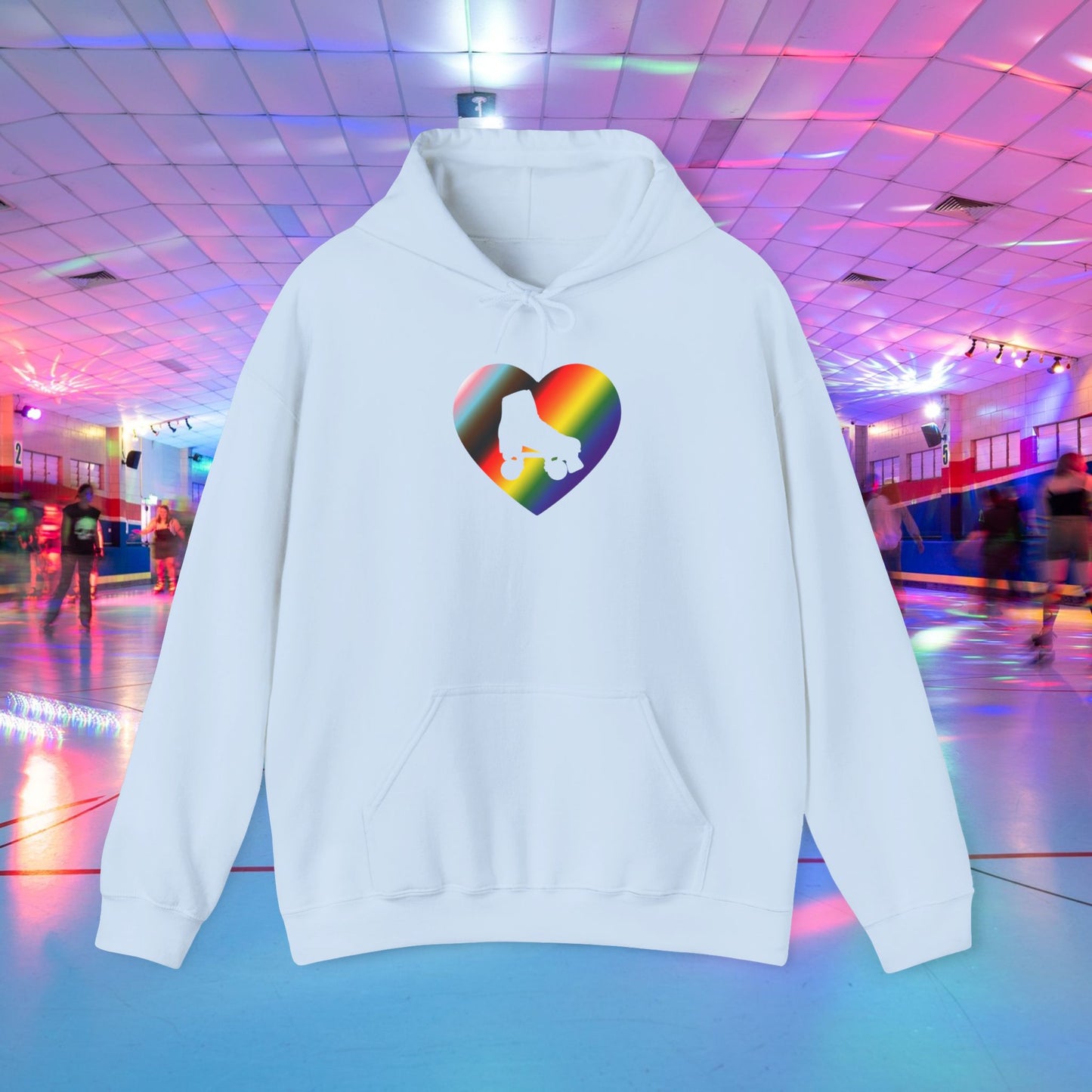 Make Skating Gay Again rainbow roller skate love heart Hoodie - Australian Shipping