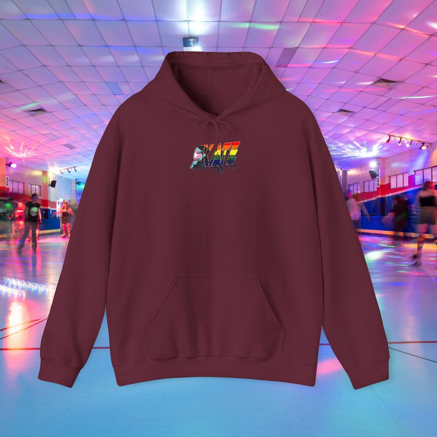 Skate Not Hate progress rainbow pride Hoodie - Australian Shipping