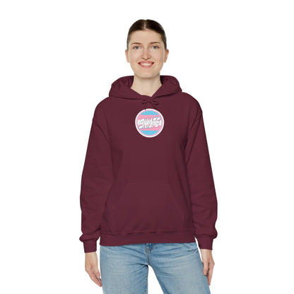 SKATE Trans Flag round logo Hoodie - Australian Shipping