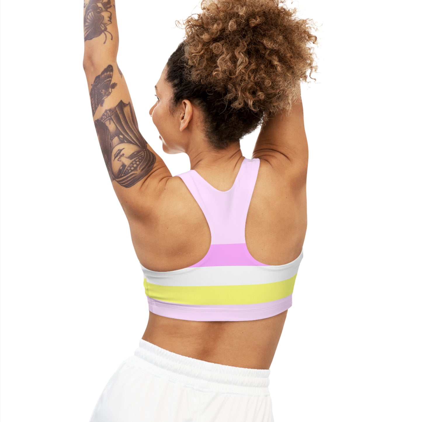 Twink Pride Flag seamless sports crop