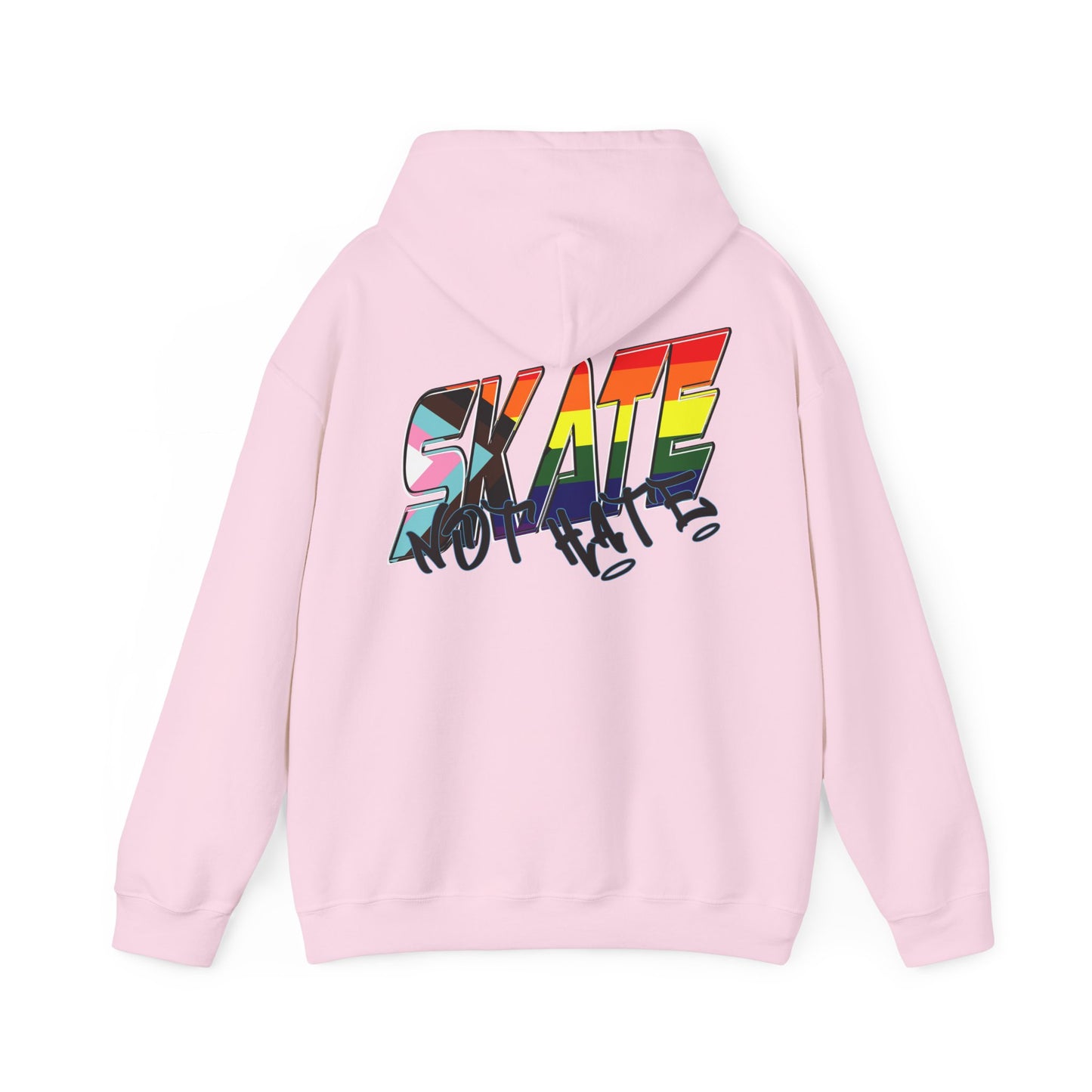 Skate Not Hate progress rainbow pride Hoodie - Australian Shipping