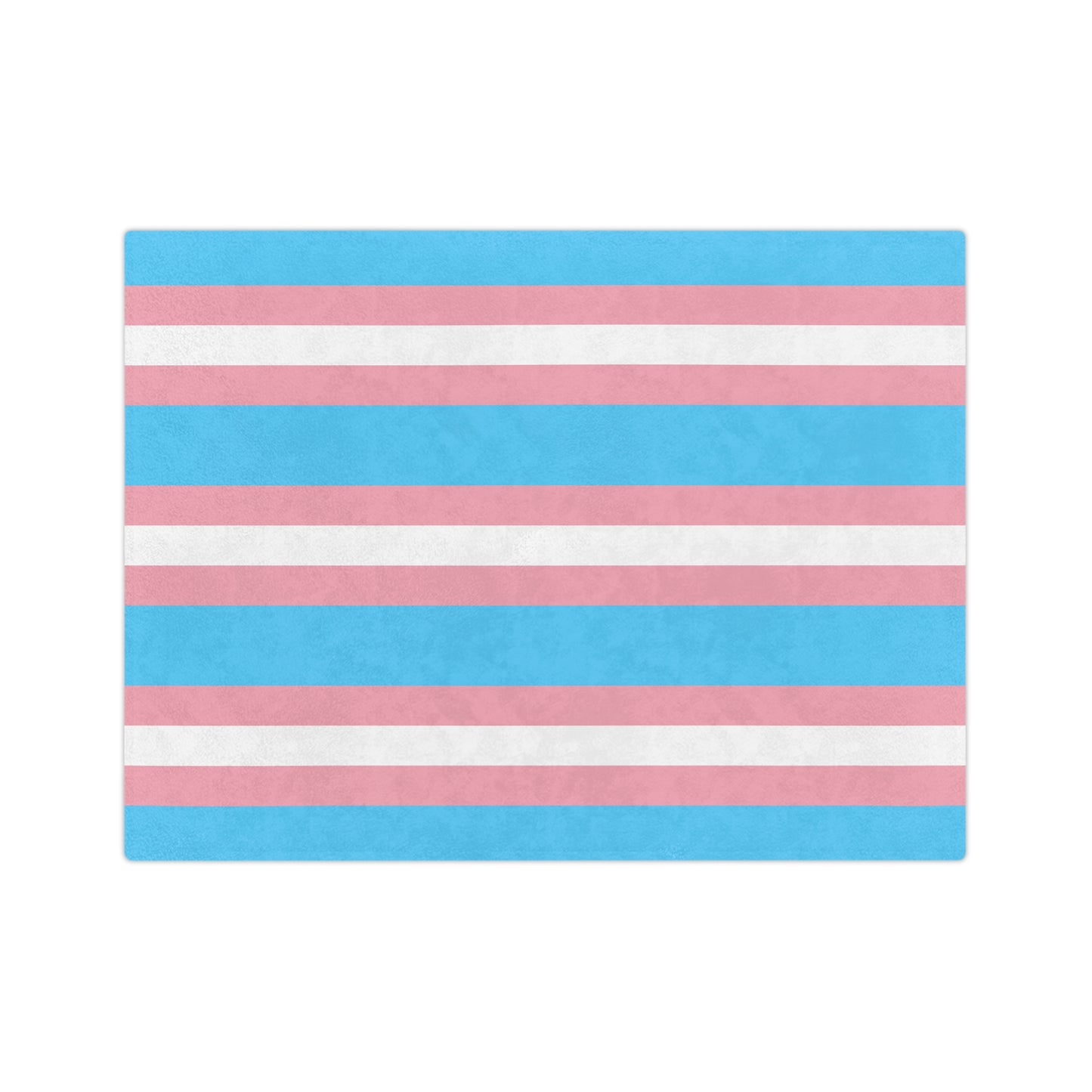 Transgender Pride Flag - Velveteen Microfiber Blanket