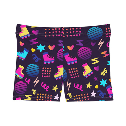 Retro Roller Skate Short Shorts or hot pants - 1980s graphic