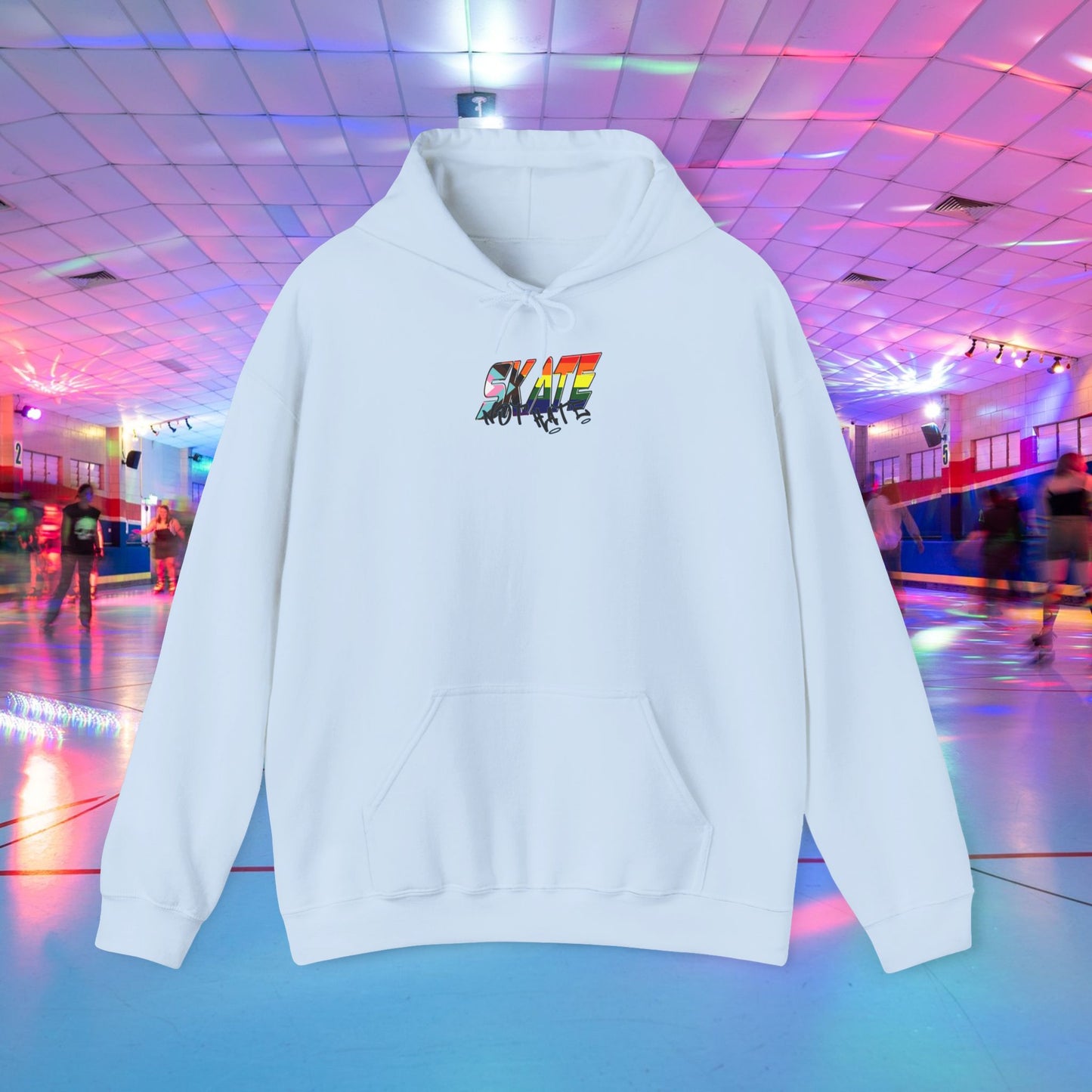 Skate Not Hate progress rainbow pride Hoodie - Australian Shipping