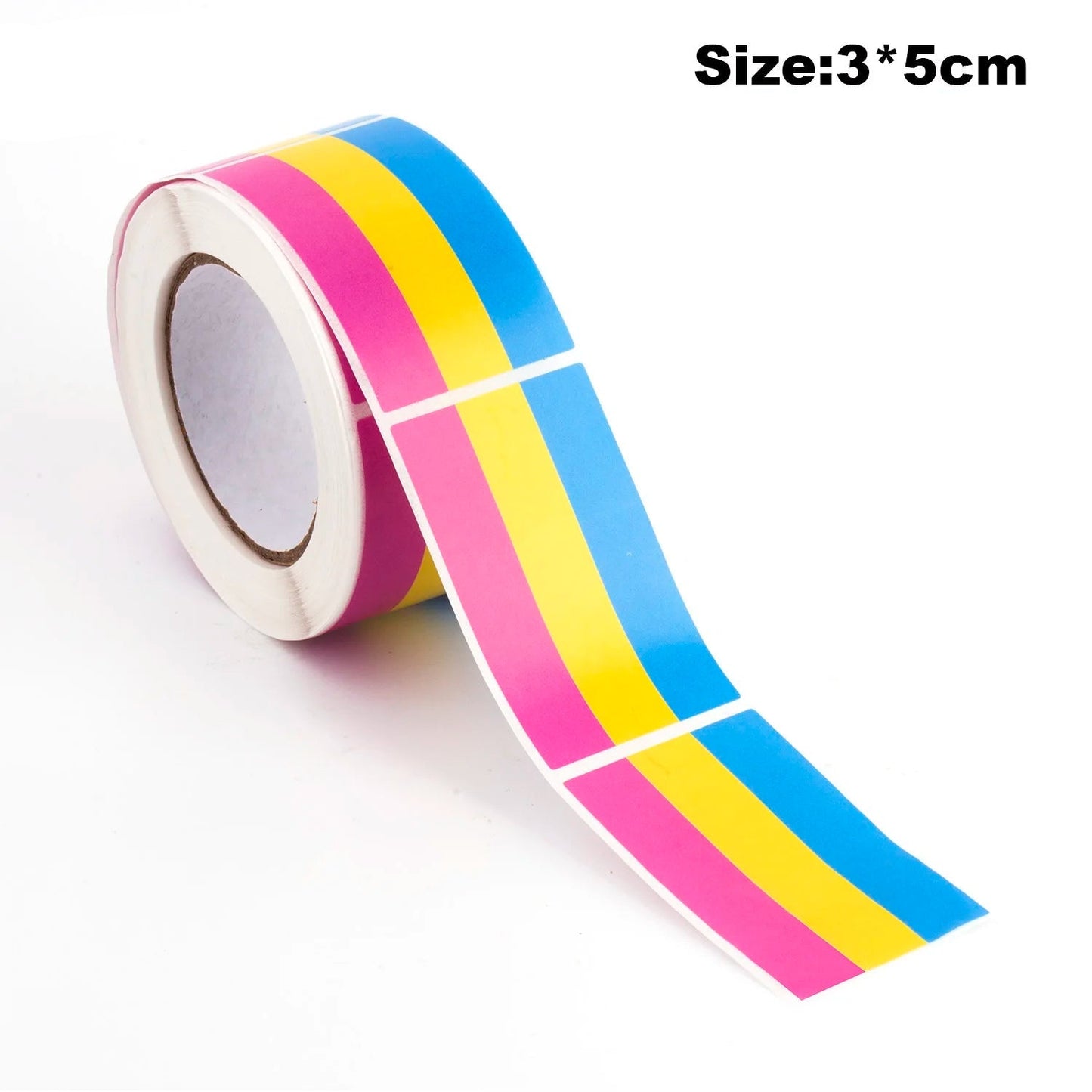 Roll of 250 Pride Flag Paper Stickers - Rainbow, Trans, Bisexual, Pan, Demi, Ace, Ally