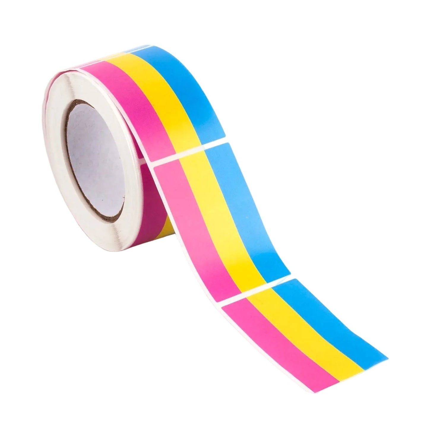 Roll of 250 Pride Flag Paper Stickers - Rainbow, Trans, Bisexual, Pan, Demi, Ace, Ally