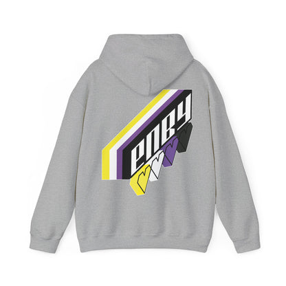 ENBY Heart Hoodie - Australian Shipping