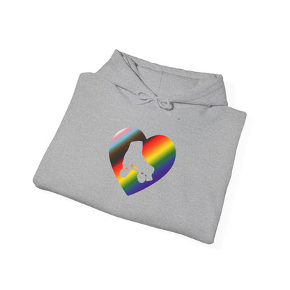 Make Skating Gay Again rainbow roller skate love heart Hoodie - Australian Shipping