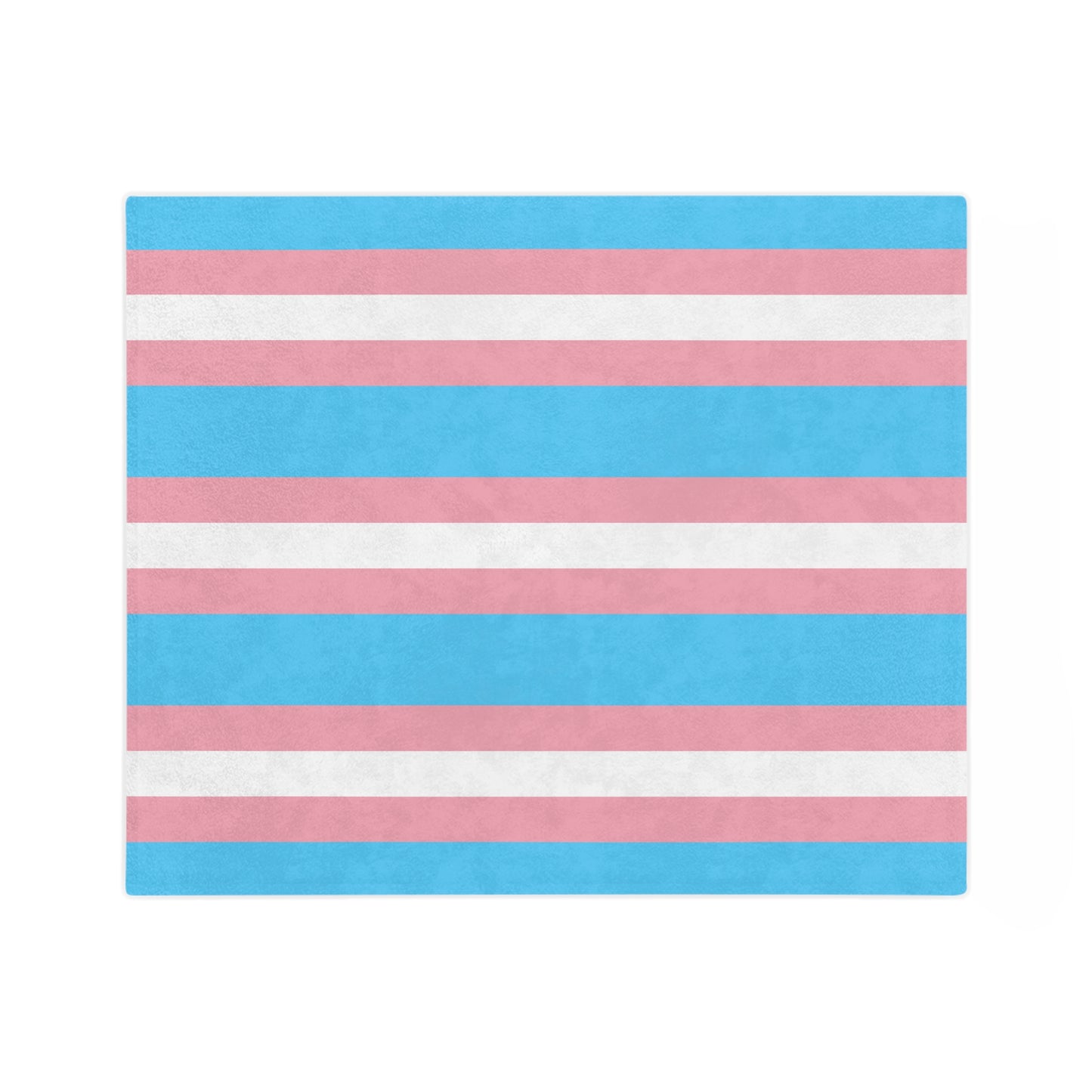 Transgender Pride Flag - Velveteen Microfiber Blanket