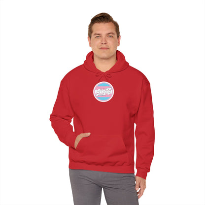 Add Custom Name - SKATE Trans Flag round logo Hoodie - Australian Shipping