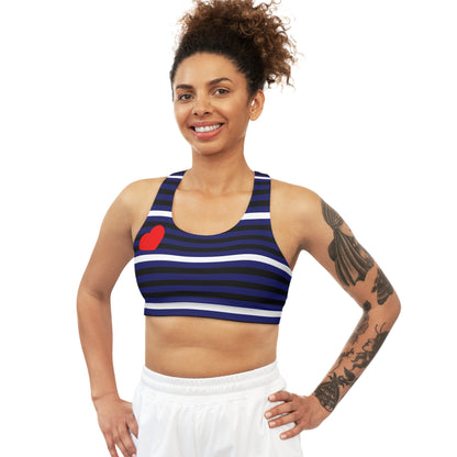 Leather Pride Flag Sports Crop Top