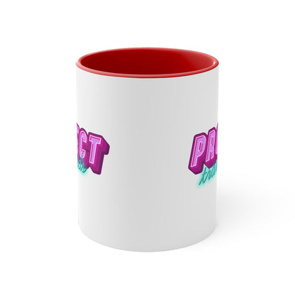 Protect Trans Kids colourful accent mug