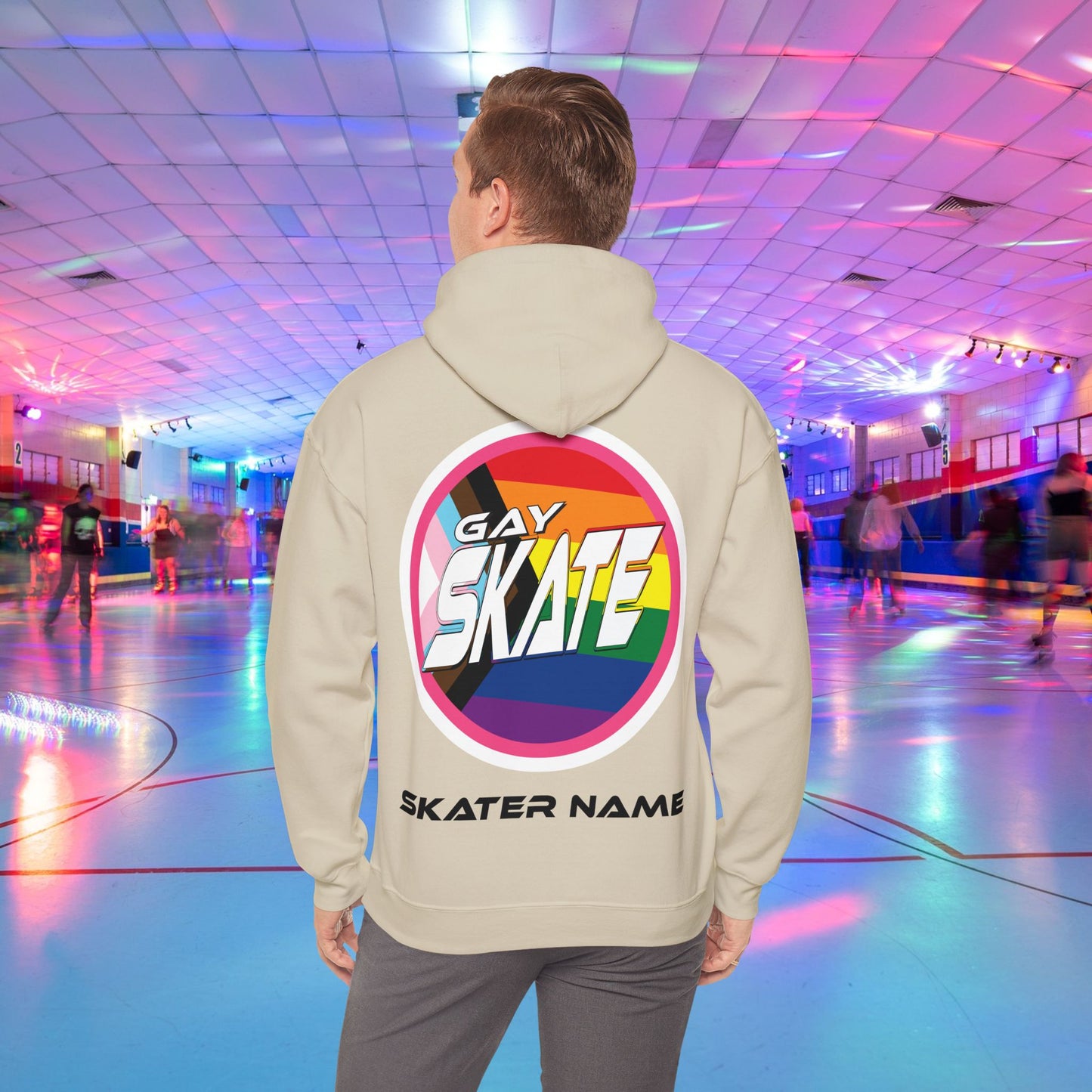 Add custom name: GAY SKATE Original Hoodie - Australian Shipping