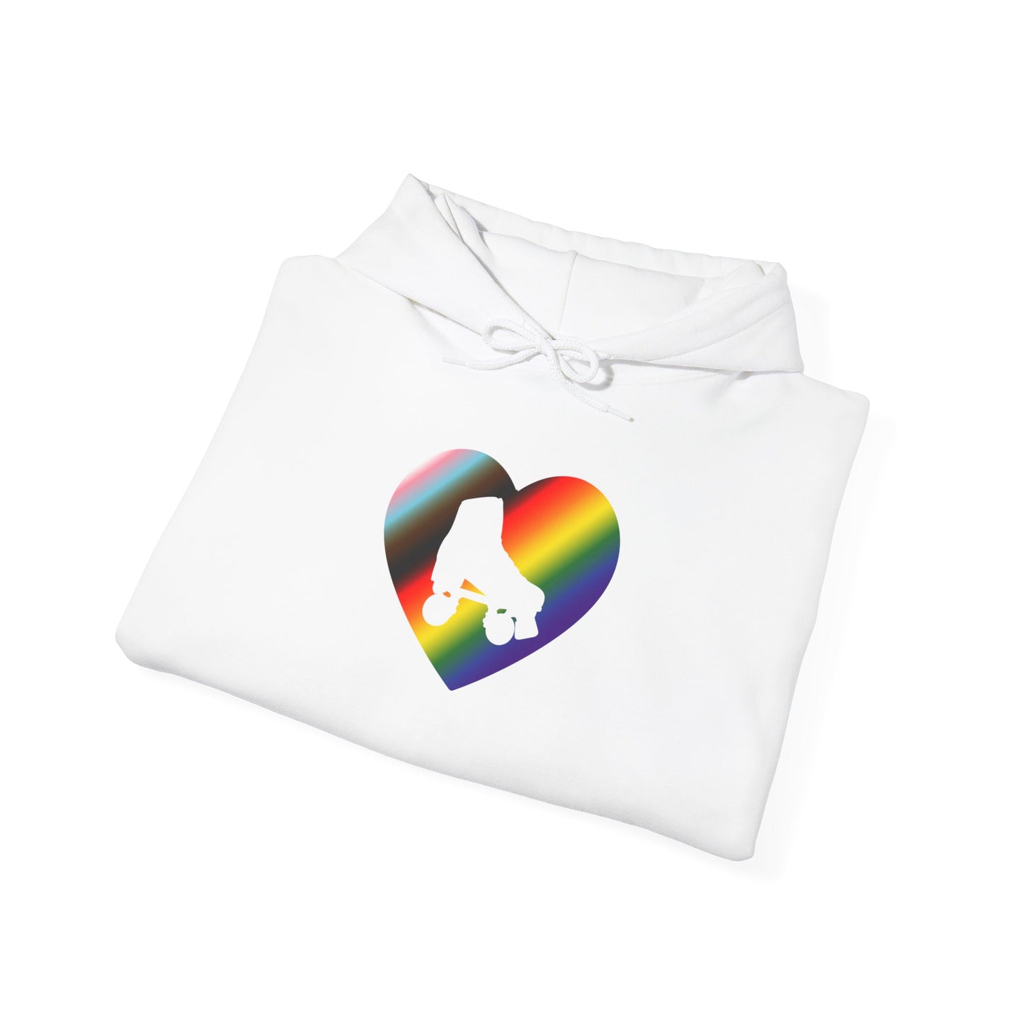 Make Skating Gay Again rainbow roller skate love heart Hoodie - Australian Shipping