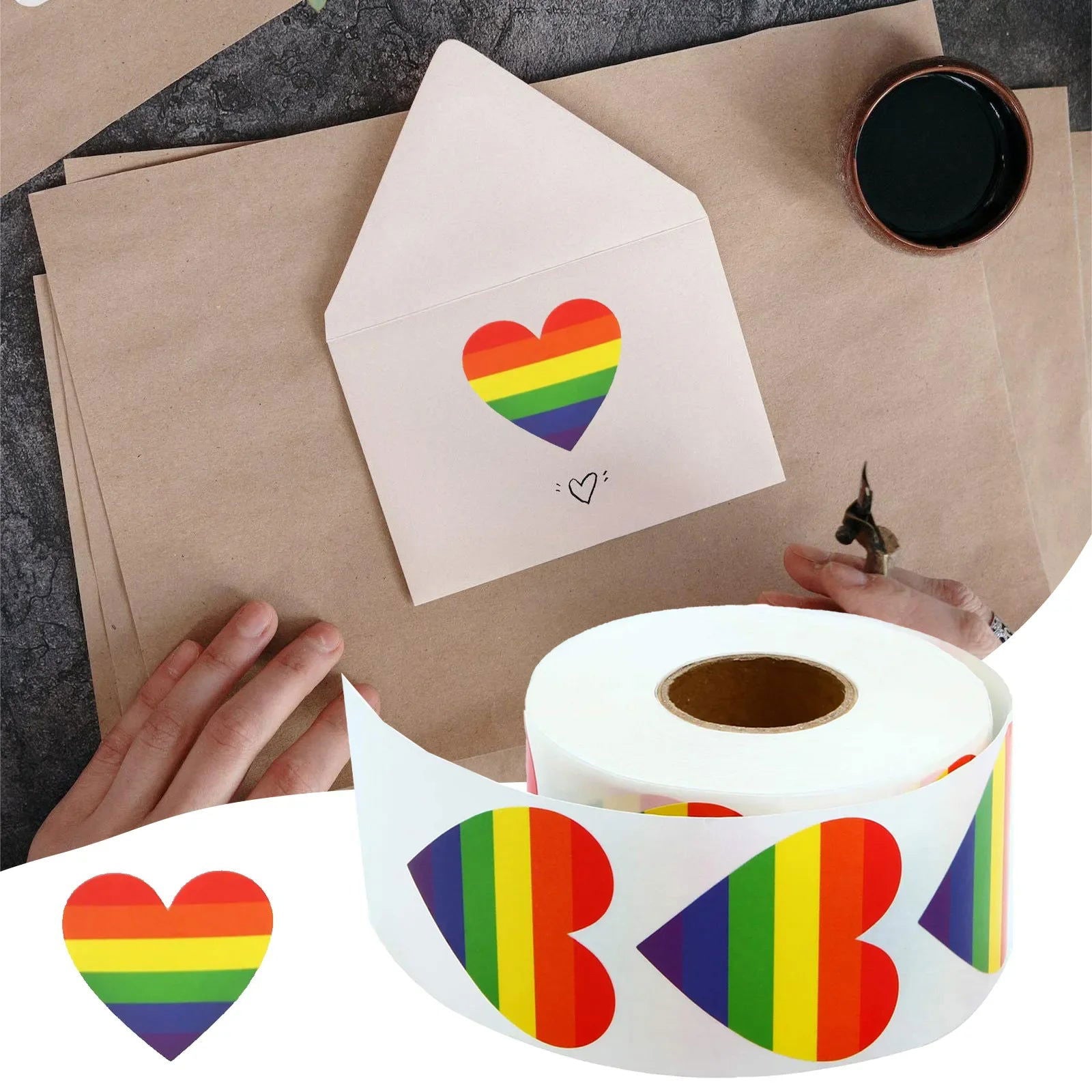 500 Queer and Trans Pride Stickers - variety of heart shaped pride flags - Gay Skate - 500 Queer and Trans Pride Stickers - variety of heart shaped pride flags - 500 Queer and Trans Pride Stickers - variety of heart shaped pride flags