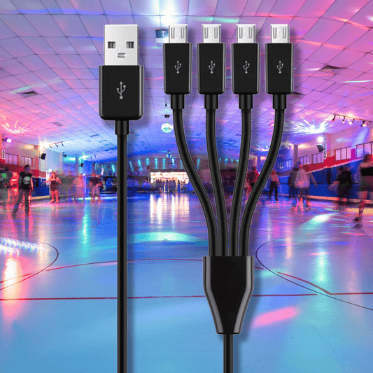 50cm 4 - Port Charging Cable For Skate Lights - Gay Skate50cm 4 - Port Charging Cable For Skate LightsGay SkateGay Skate