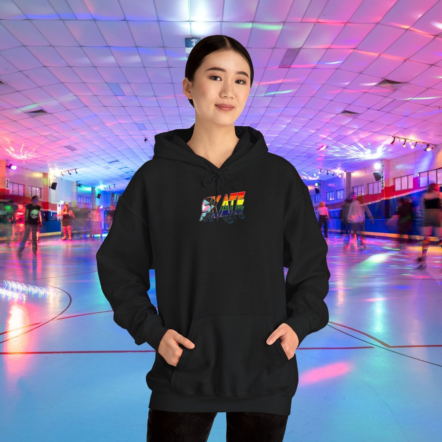 Skate Not Hate progress rainbow pride Hoodie - Australian Shipping