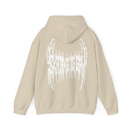 SKATING IS GAY but make it death metal Hoodie - Australian Shipping