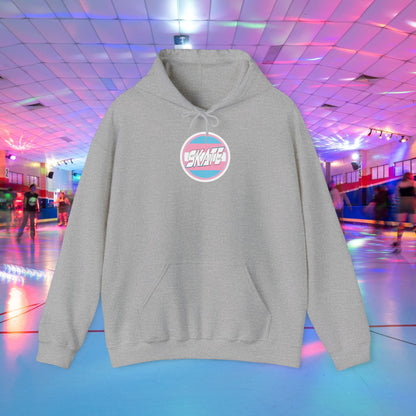 SKATE Trans Flag round logo Hoodie - Australian Shipping