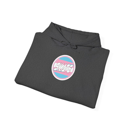 SKATE Trans Flag round logo Hoodie - Australian Shipping