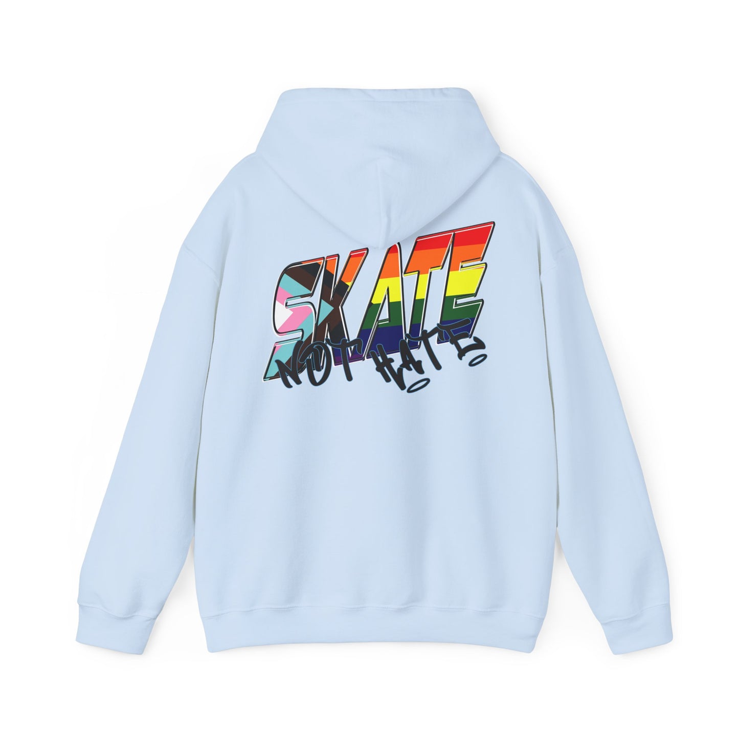 Skate Not Hate progress rainbow pride Hoodie - Australian Shipping