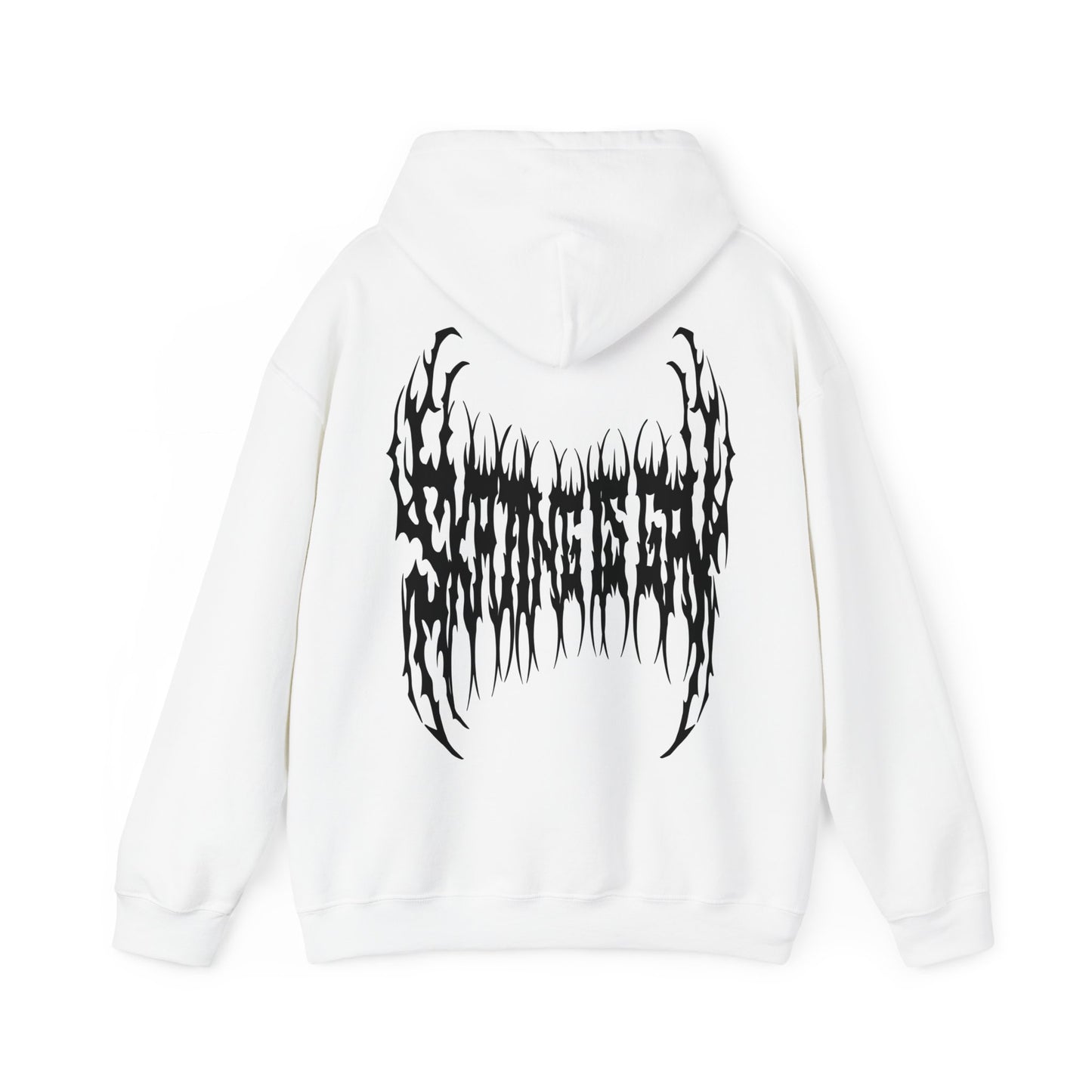 SKATING IS GAY but make it death metal Hoodie - Australian Shipping