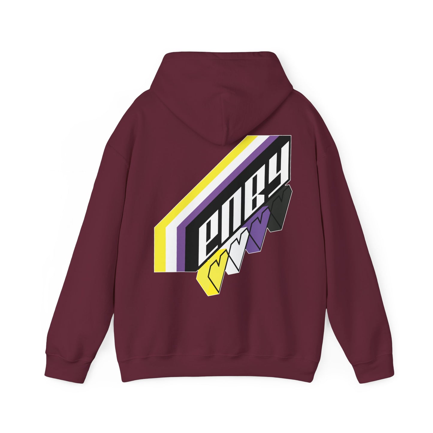 ENBY Heart Hoodie - Australian Shipping