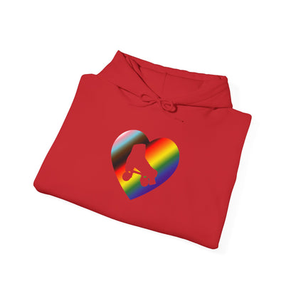 Make Skating Gay Again rainbow roller skate love heart Hoodie - Australian Shipping