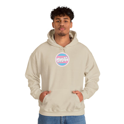 SKATE Trans Flag round logo Hoodie - Australian Shipping