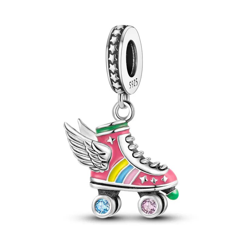 925 silver pandora skate charm