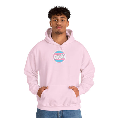 SKATE Trans Flag round logo Hoodie - Australian Shipping