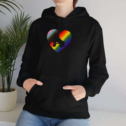 Make Skating Gay Again rainbow roller skate love heart Hoodie - Australian Shipping