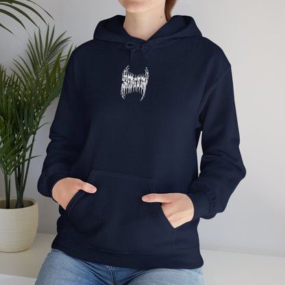 SKATING IS GAY but make it death metal Hoodie - Australian Shipping