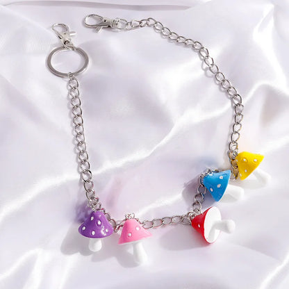 Layered Rainbow Clip-on Chains - cute kawaii colourful designs. LGBTQ fashion